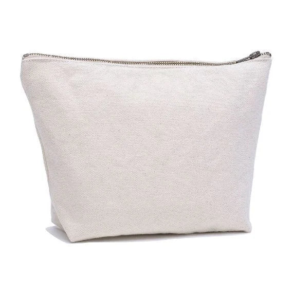 Canvas makeup bags