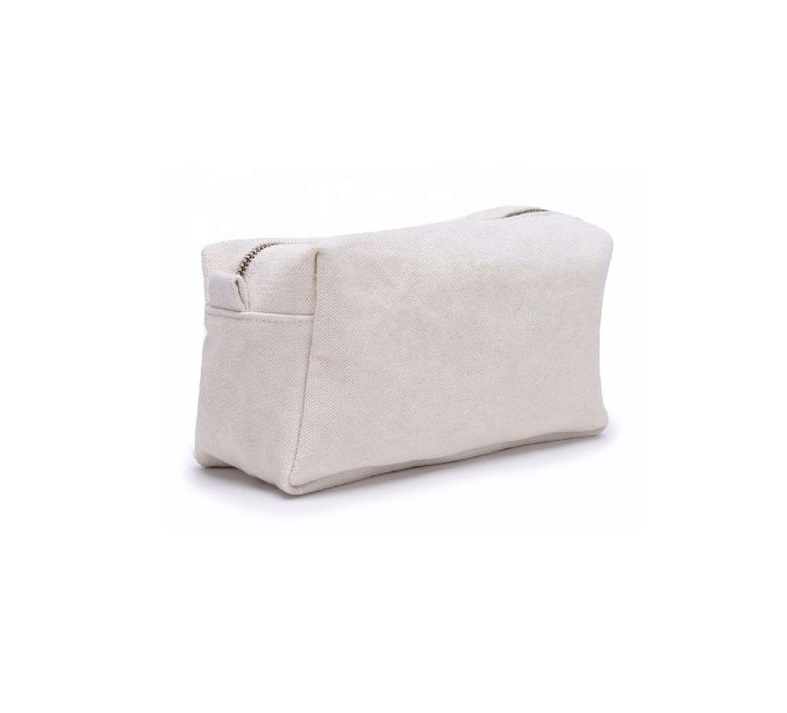 Canvas makeup pouch